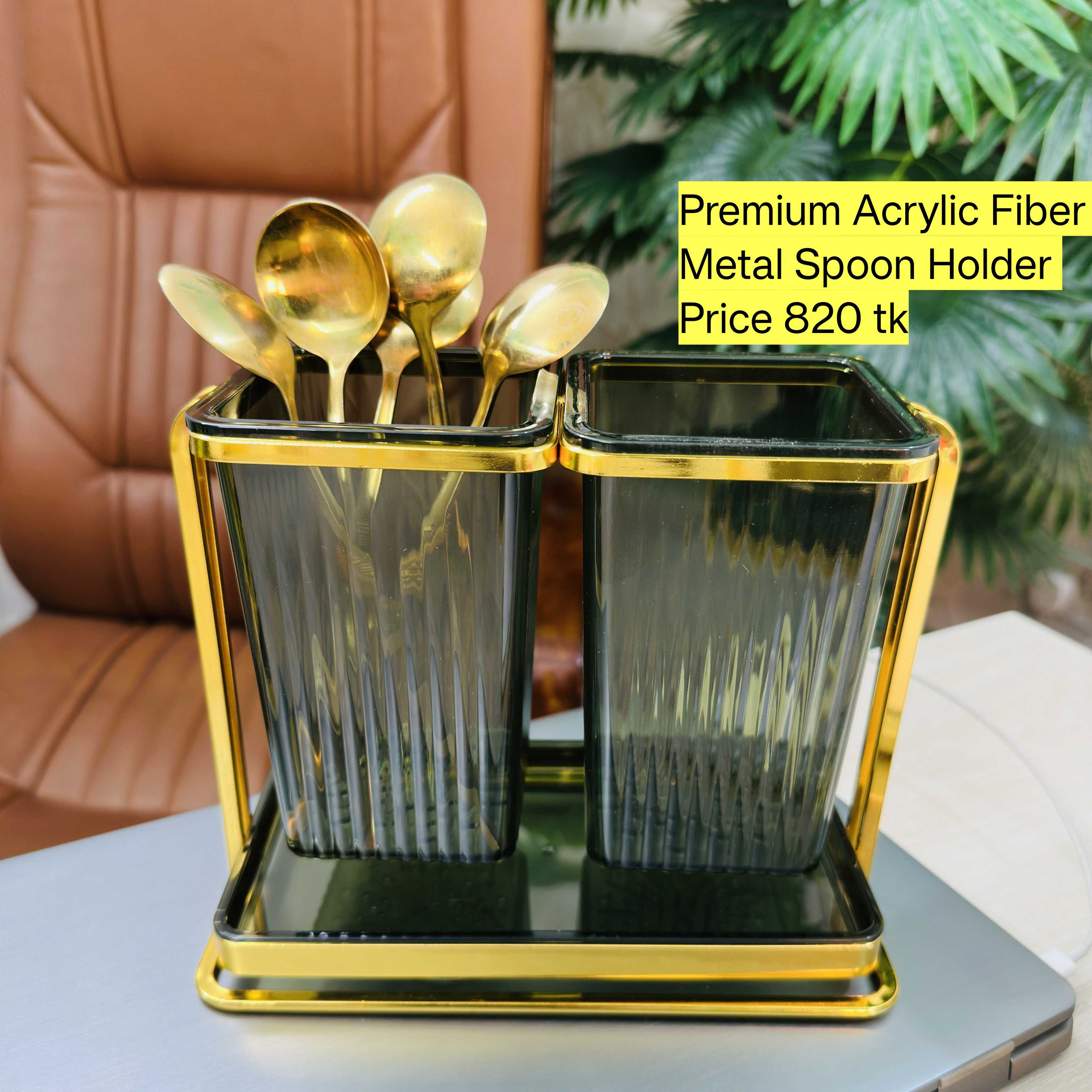 Fiber Spoon Holder square Shape plain