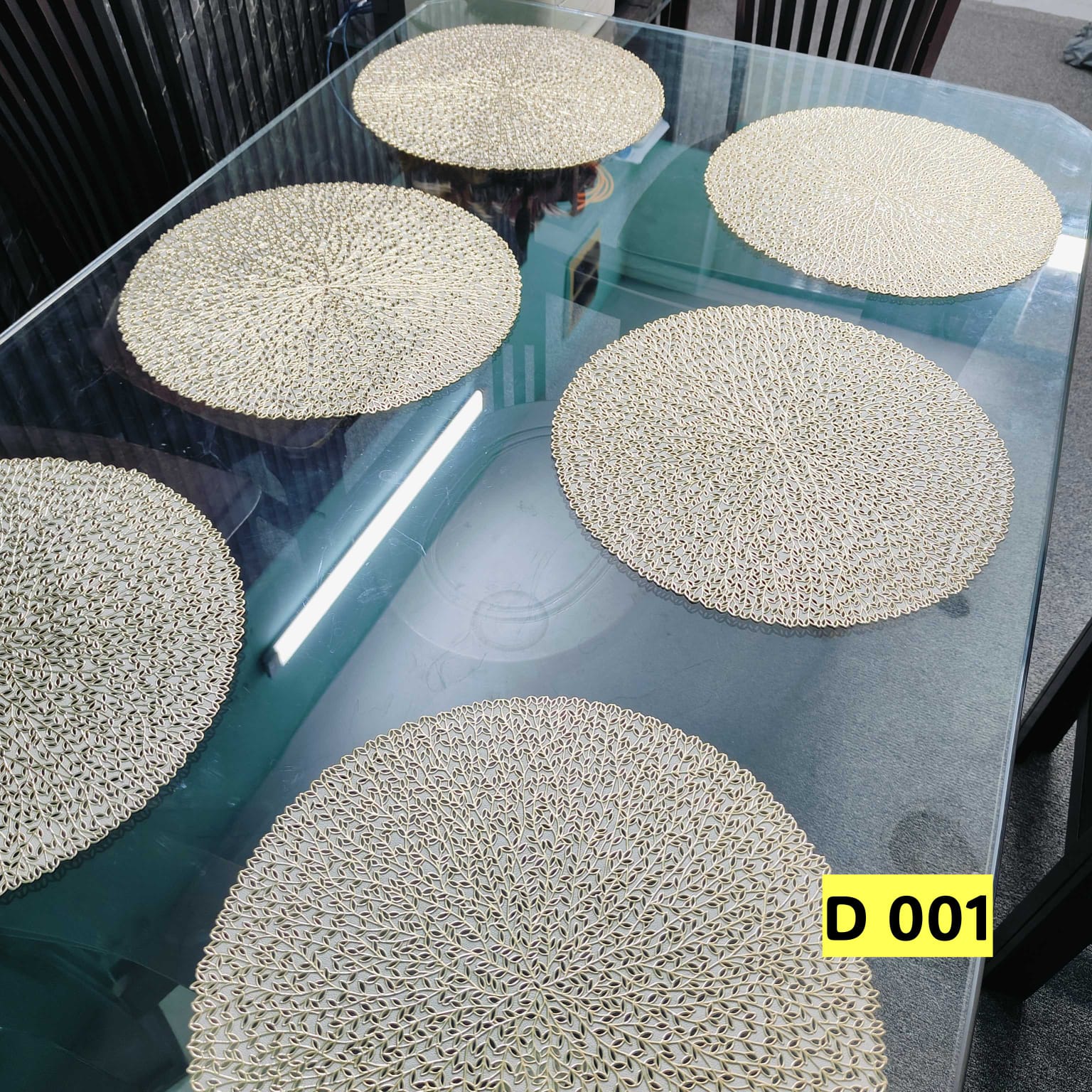 6 Pcs Placemat Fashion PVC Dining Table Mat Plate Pads D 001