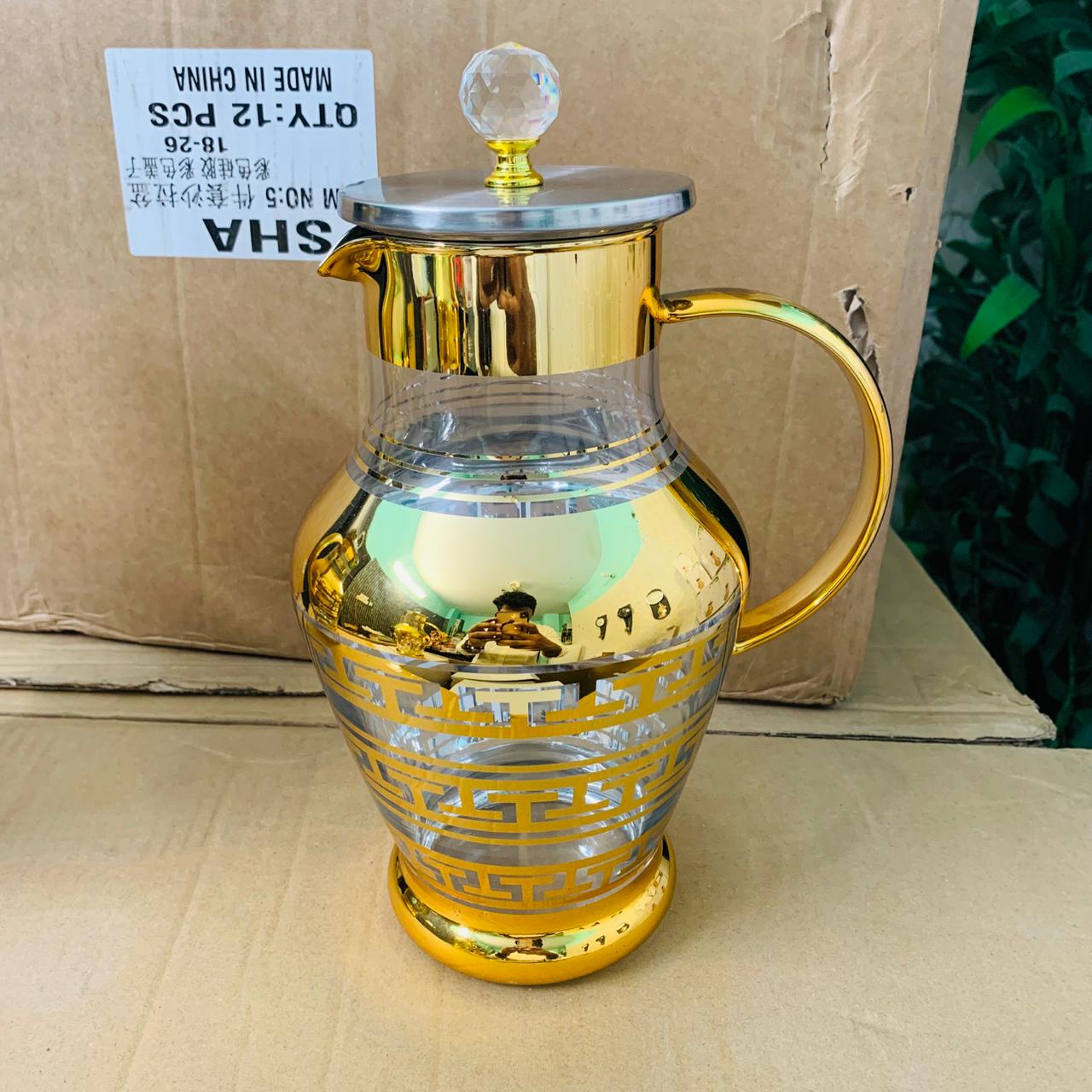 High Quality Golden Glass jug B