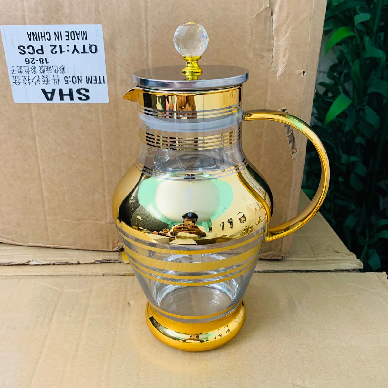 High Quality Golden Glass jug R