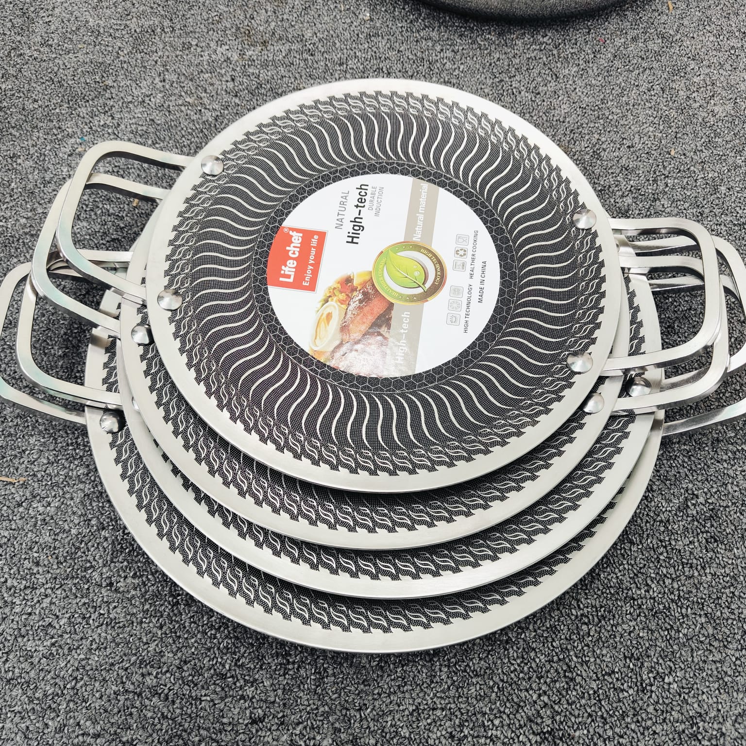 High quality Both side HoneyComb Tawa