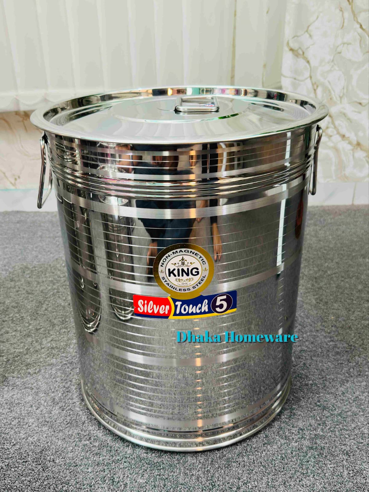 45-50KG Premium Stainless Steel Rice Storage Container