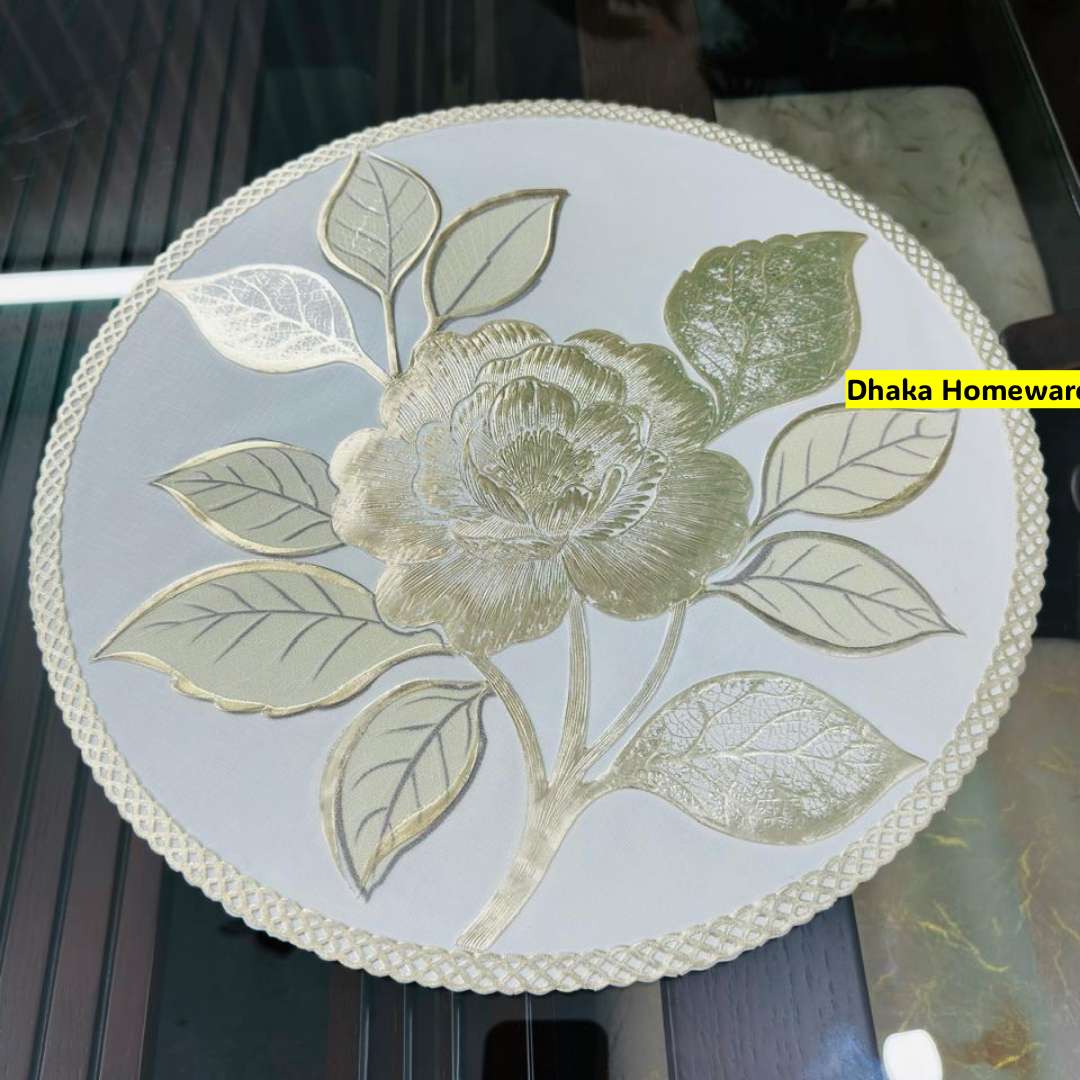 Premium New Flower Design Table Mats Mint