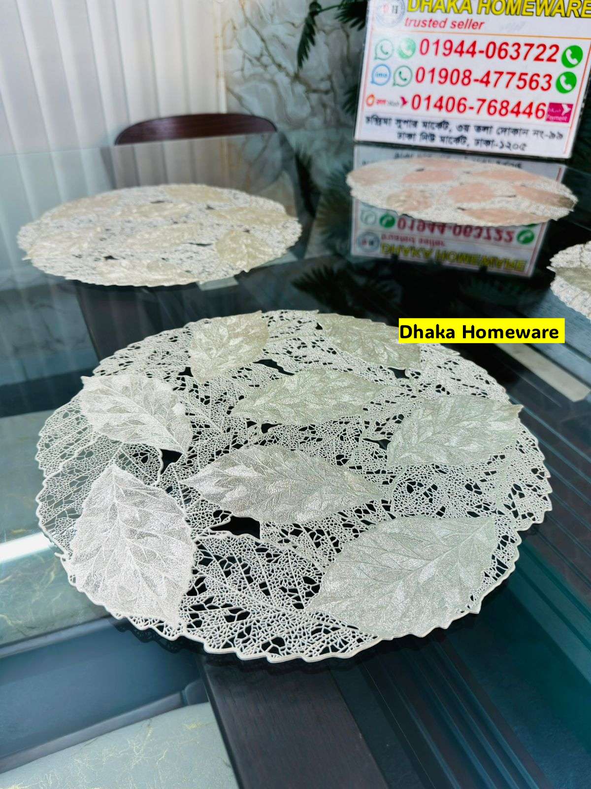6 Pcs Placemat Fashion PVC Dining Table Mat Plate Pads 1031